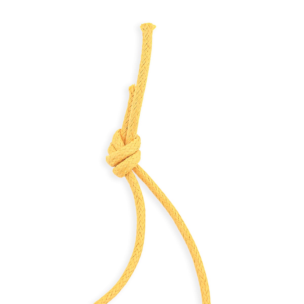Amber Yellow Rope Necklace (32 Inches)