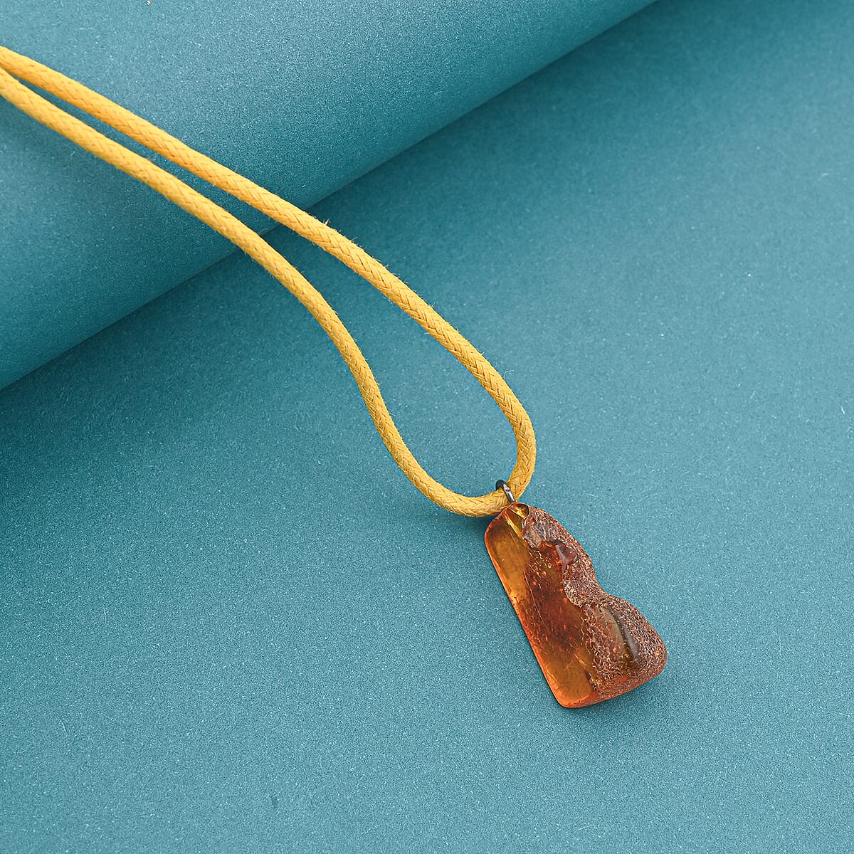 Baltic Amber Yellow Rope Necklace (32 Inches) image number 1