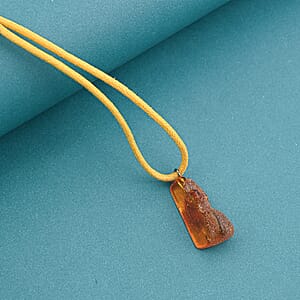 Baltic Amber Yellow Rope Necklace (32 Inches)