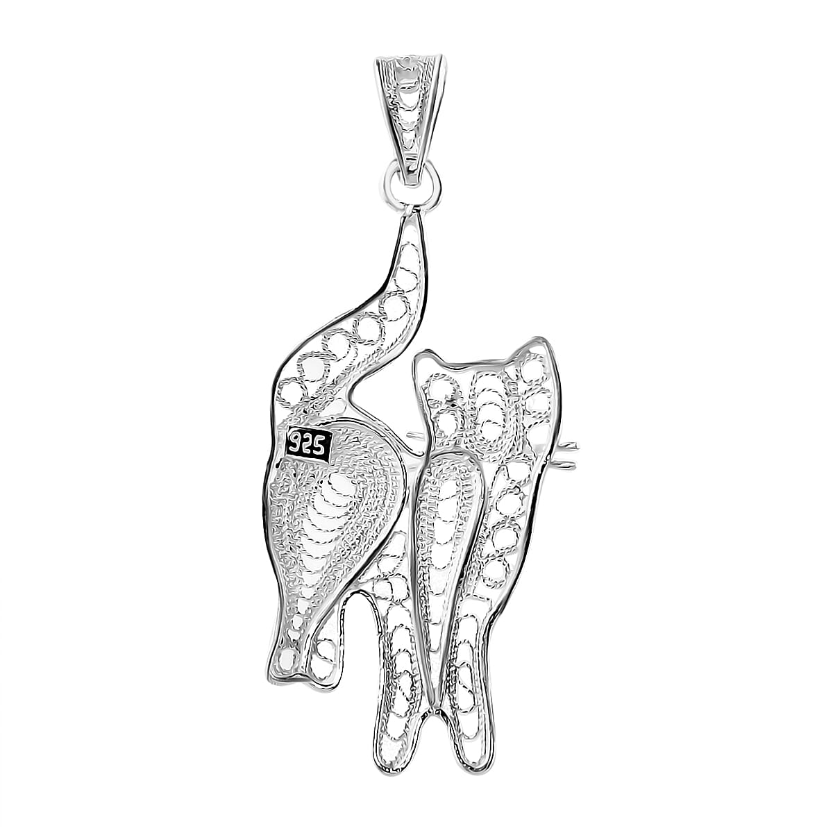 Bali Legacy Owl Pendant in Sterling Silver 1.7 Grams