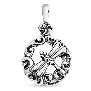 Bali Legacy Dragonfly Pendant in Sterling Silver 3.80 Grams
