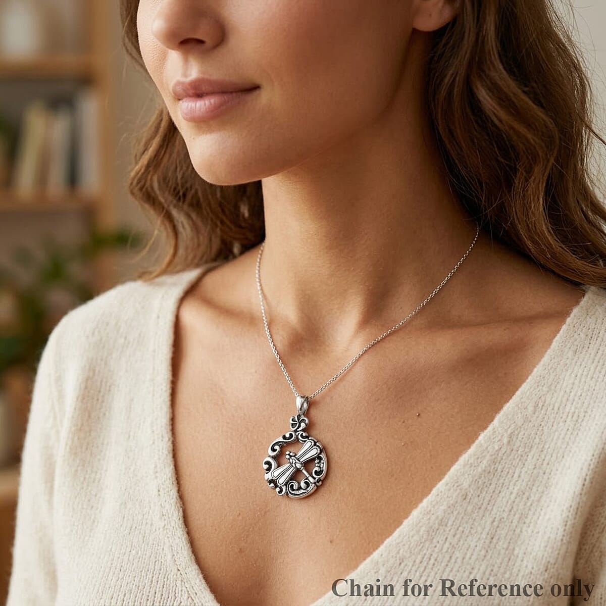 Bali Legacy Dragonfly Pendant in Sterling Silver 3.80 Grams image number 2