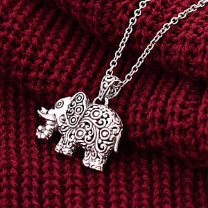 Bali Legacy Elephant Pendant in Sterling Silver 8.60 Grams