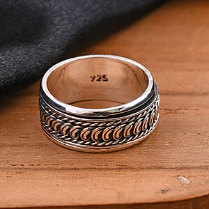 Bali Legacy Spinner Ring in Sterling Silver (Size 8.0) 5.80 Grams