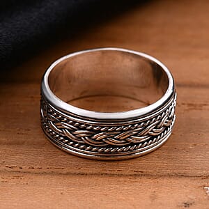 Bali Legacy Spinner Ring in Sterling Silver (Size 8.0) 4.40 Grams