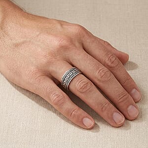 Bali Legacy Spinner Ring in Sterling Silver (Size 8.0) 4.40 Grams