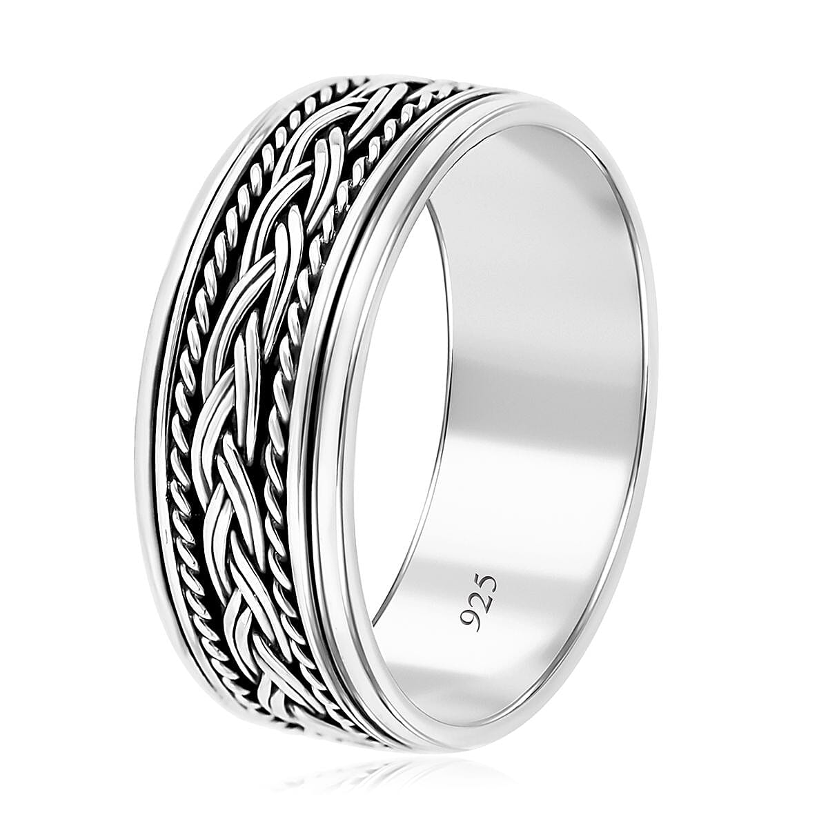 Bali Legacy Spinner Ring in Sterling Silver (Size 8.0) 4.40 Grams image number 3