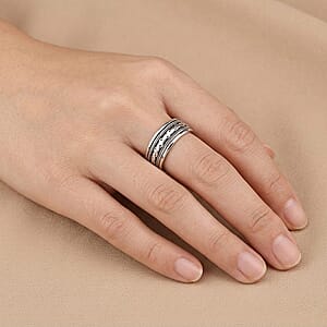 Bali Legacy Spinner Ring in Sterling Silver (Size 8.0) 5 Grams