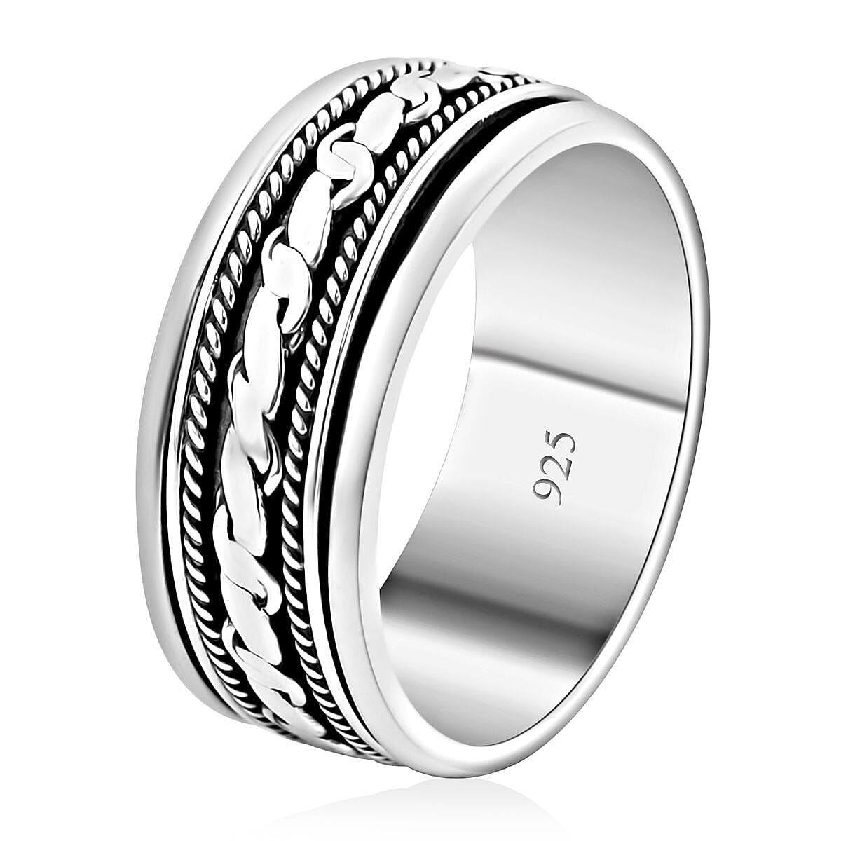 Bali Legacy Spinner Ring in Sterling Silver (Size 8.0) 5 Grams image number 3
