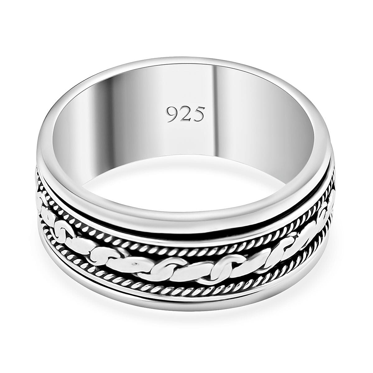 Bali Legacy Spinner Ring in Sterling Silver (Size 8.0) 5 Grams image number 4