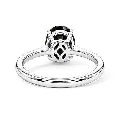 D'Joy Elite Shungite 1.40 ctw Ring in Platinum Over Sterling Silver (Size 5.0)