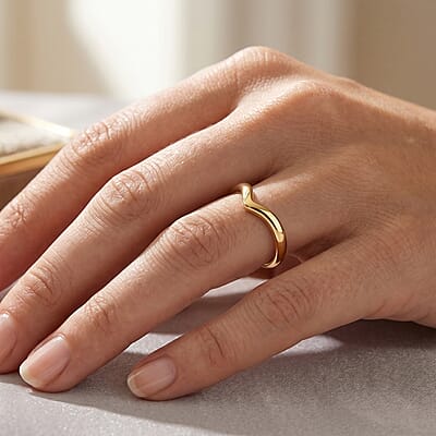 D'Joy 14K YG Over Sterling Silver Ring (Size 5.0) 2 Grams