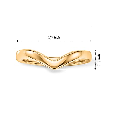 D'Joy 14K YG Over Sterling Silver Ring (Size 5.0) 2 Grams
