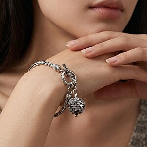 Bali Legacy Bracelet in Sterling Silver (7.25 In) 9.80 Grams