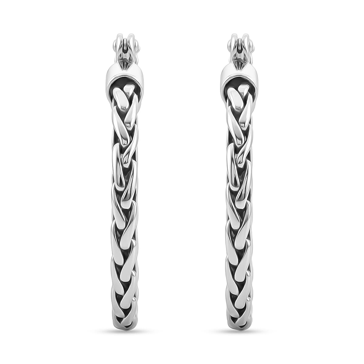 Bali Legacy Padian Texture Earrings in Sterling Silver 6.10 Grams