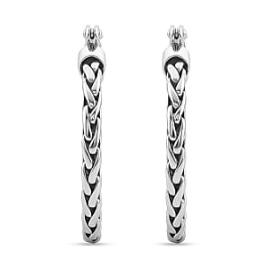 Bali Legacy Padian Texture Earrings in Sterling Silver 6.10 Grams