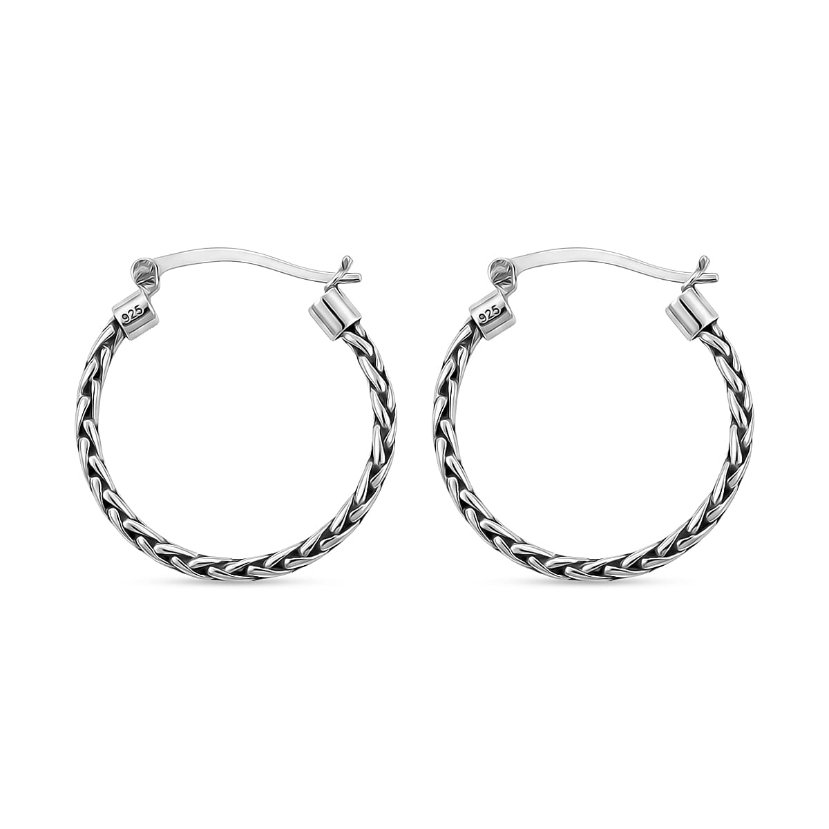 Bali Legacy Padian Texture Earrings in Sterling Silver 6.10 Grams image number 3