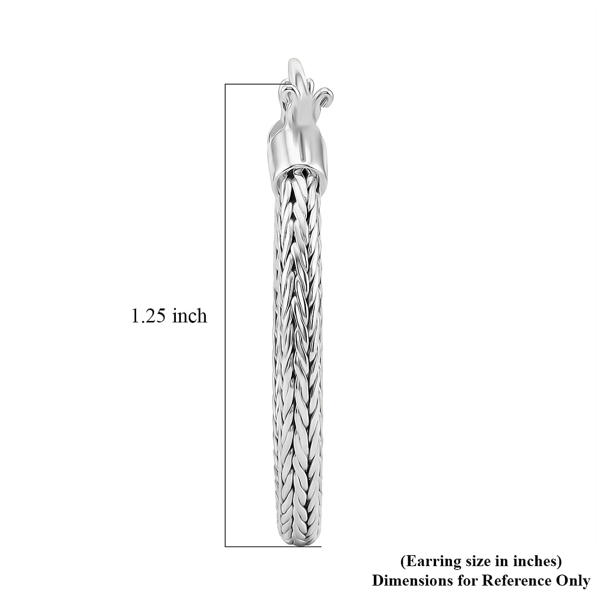 Bali Legacy Tulang Naga Texture Earrings in Sterling Silver 6.80 Grams image number 4