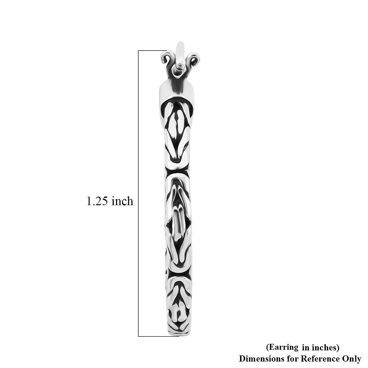 Bali Legacy Borobudur Texture Earrings in Sterling Silver 8.50 Grams