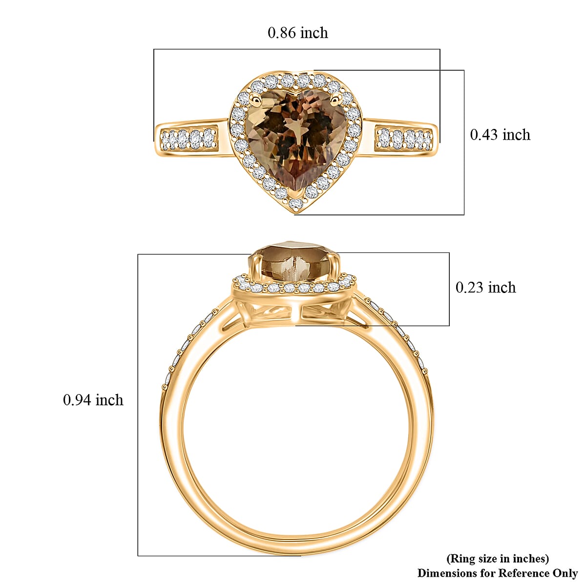 Rhapsody AAA Turkizite and Diamond E-F, VS 1.47 ctw Ring in 18K Yellow Gold (Size 4.5) 4 Grams image number 5