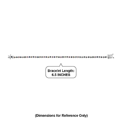 Luxuriant Lab Grown Multi Diamond SI 2.00 ctw Rainbow Sparkle Bracelet in Rhodium Over Sterling Silver (6.50 In)