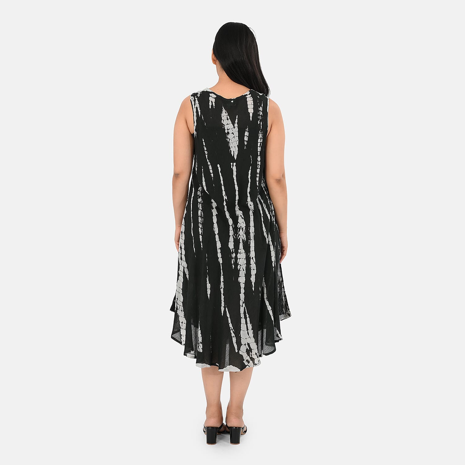 La Marey Black Tie Dye Umbrella Dress - One Size Fits Most