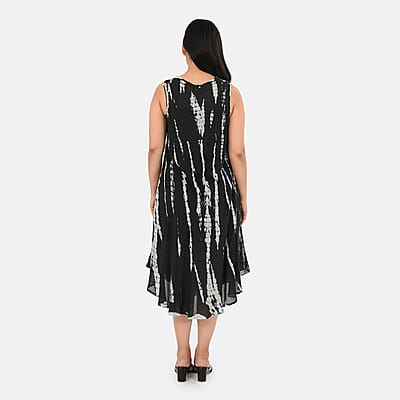 La Marey Black Tie Dye Umbrella Dress - One Size Fits Most