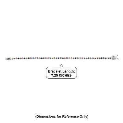 Luxuriant Lab Grown Multi Diamond SI 2.00 ctw Rainbow Sparkle Bracelet in Rhodium Over Sterling Silver (7.25 In)