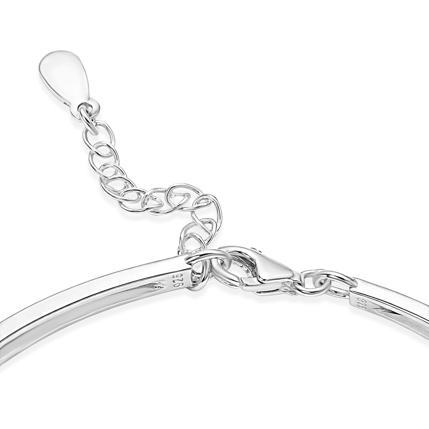 Butterscotch Amber, Simulated Diamond 0.80 ctw Bracelet in Sterling Silver (6.5-7.5In)