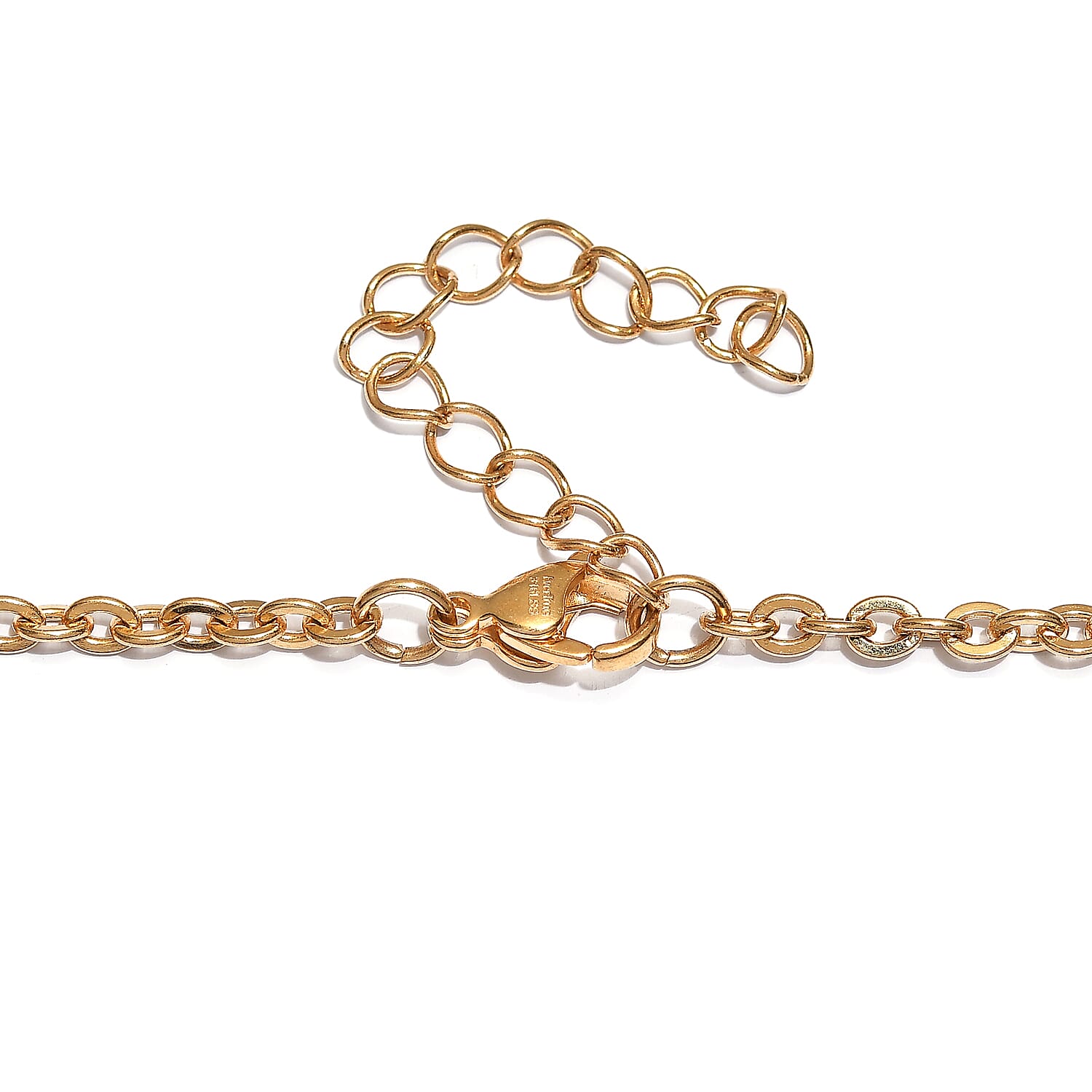 EverTrue Rutile Quartz 265.00 ctw Beaded Necklace in ION Plated Yellow Gold Stainless Steel 24-26 Inches