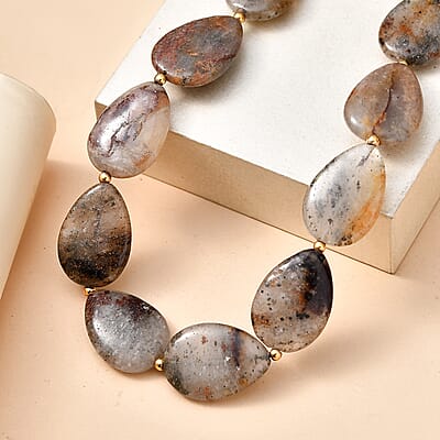 EverTrue Dodolite 350.00 ctw Beaded Necklace (18-19 Inches) in 18K YG Plated