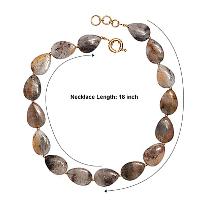 EverTrue Dodolite 350.00 ctw Beaded Necklace (18-19 Inches) in 18K YG Plated