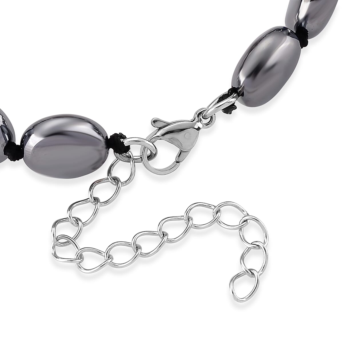 Genoa Terahertz PC21S Japanese Quartz Movement Bracelet Watch in Black Silvertone image number 5