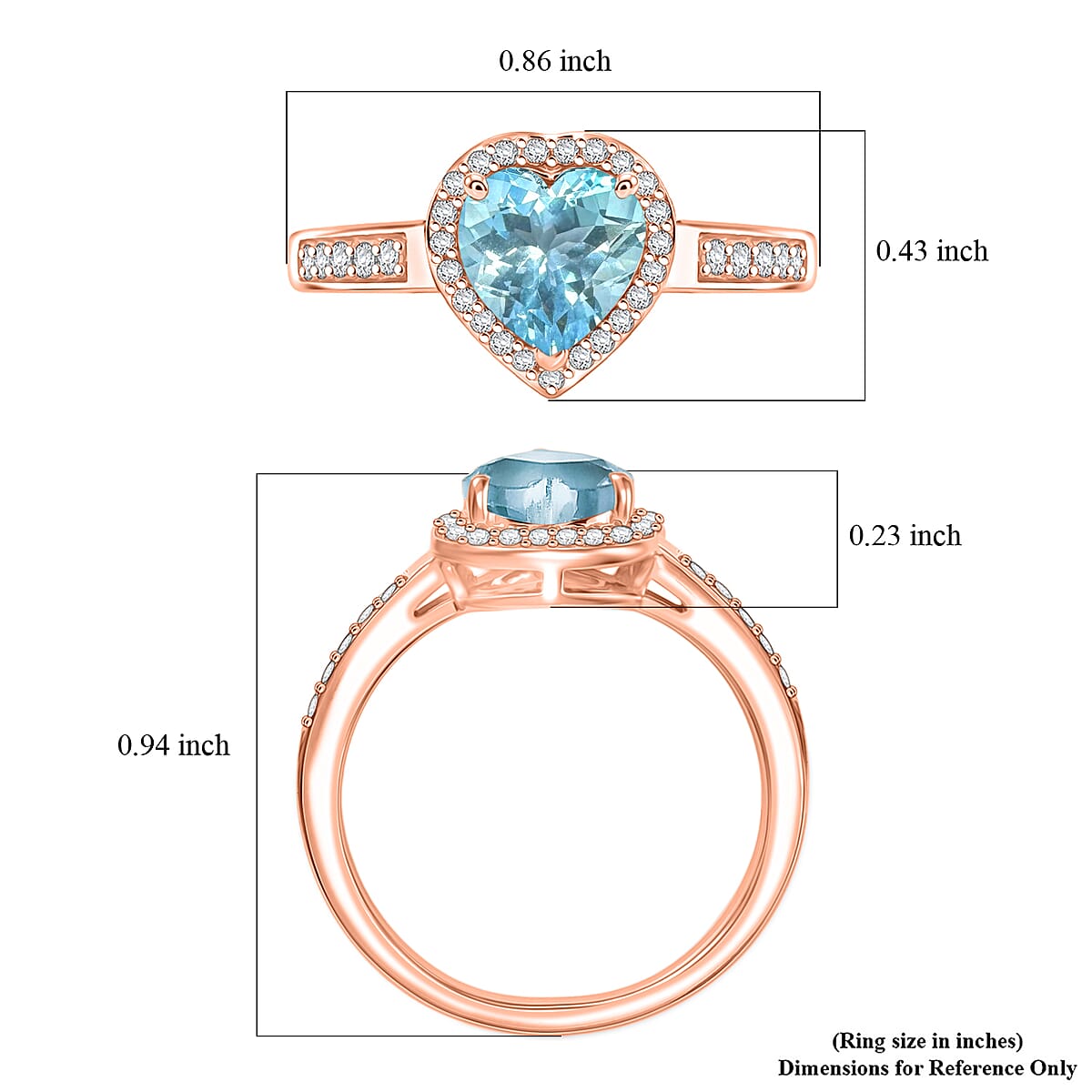Rhapsody AAA Mangoro Aquamarine and Diamond E-F, VS 1.42 ctw Ring in 18K Rose Gold (Size 6.5) 4 Grams image number 5