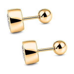 Lab Grown Diamond / Yellow Gold Over Sterling Silver - Product card gallery slide 4 (10198331719993)