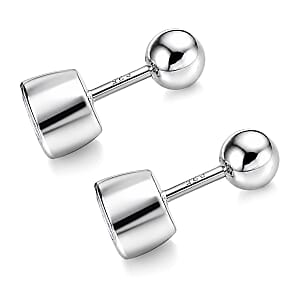 Poke Free Luxuriant Lab Grown Diamond G-H SI 1.00 ctw Solitaire Stud Earring in Rhodium Over Sterling Silver