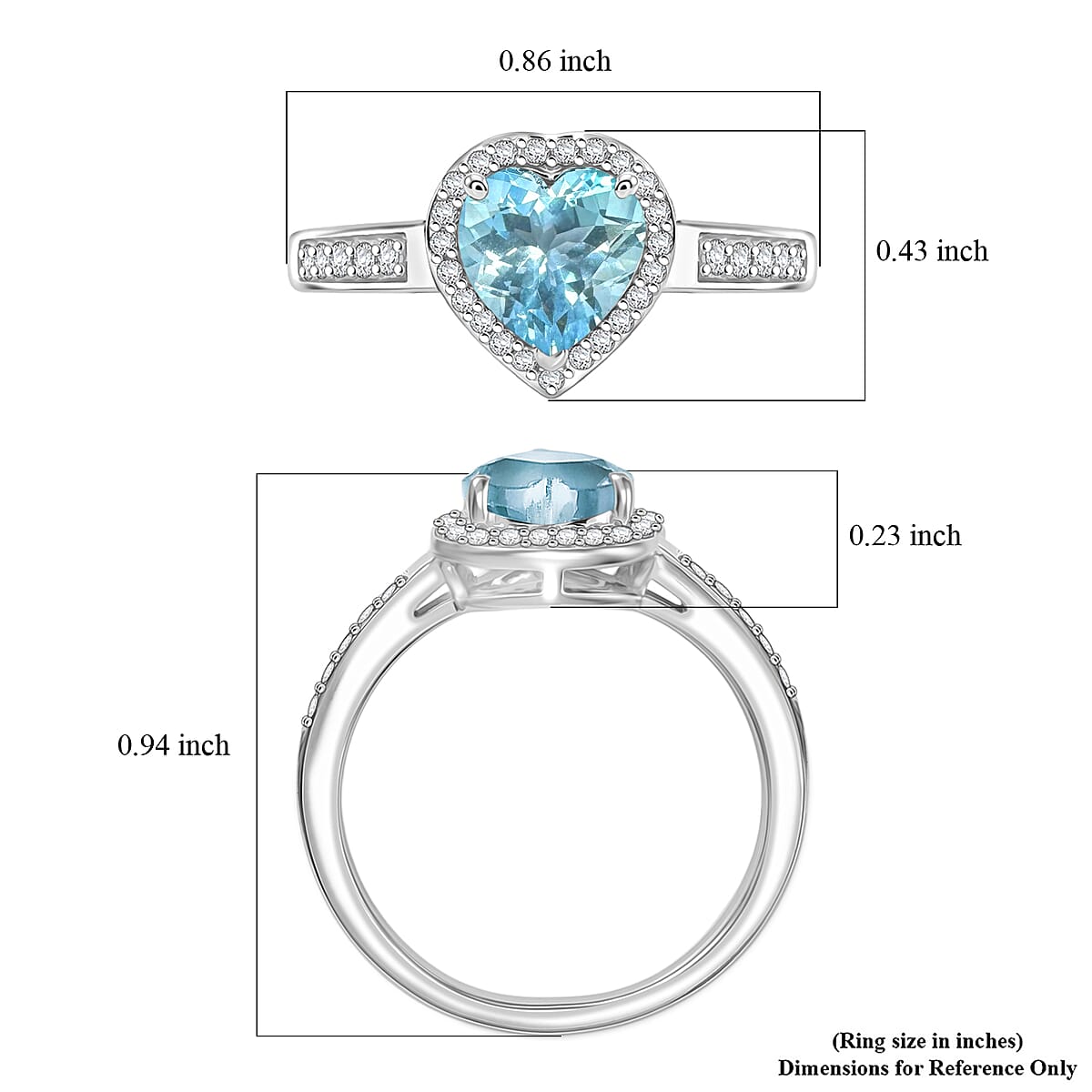 Rhapsody AAA Mangoro Aquamarine and Diamond E-F, VS 1.42 ctw Ring in 950 Platinum (Size 11.5) 5 Grams image number 5