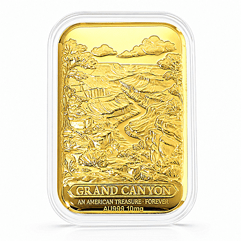 24K Gold Grand Canyon - American Treasure Forever Embossed Sheet (31x45.5mm) 10mg - Product card gallery slide 1 (10178493448505)