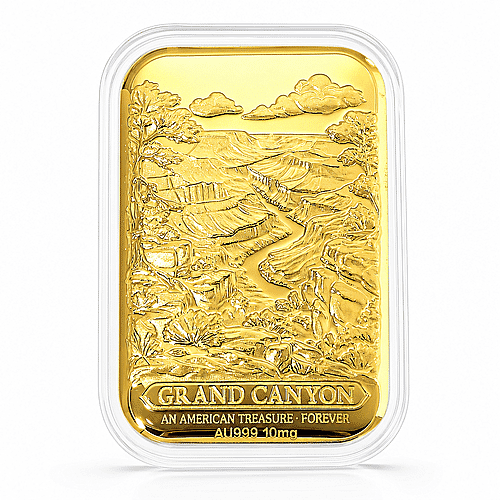 24K Gold Grand Canyon - American Treasure Forever Embossed Sheet (31x45.5mm) 10mg - Product card gallery slide 1 (10178493448505)