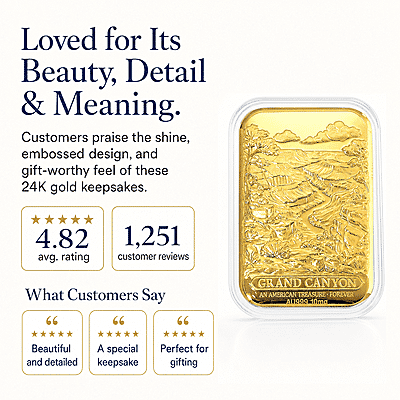 Grand Canyon 24k Gold Embossed Sheet 10mg
