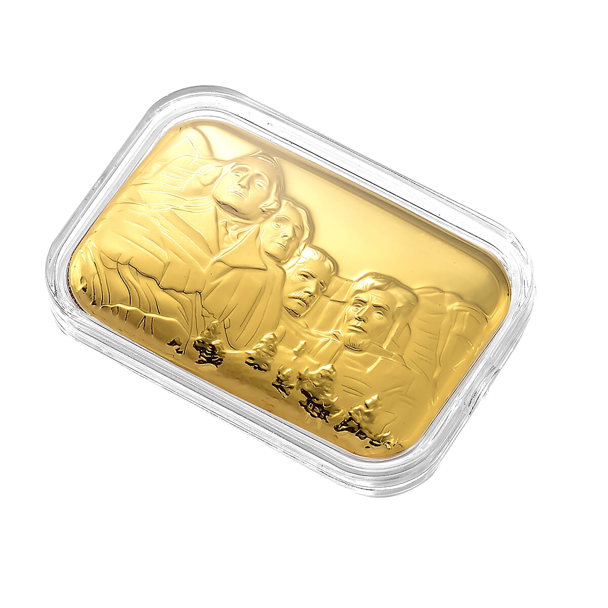 24K Yellow Gold Mount Rushmore Presidential Tribute Embossed Sheet (31x45.5mm) 10mg image number 2