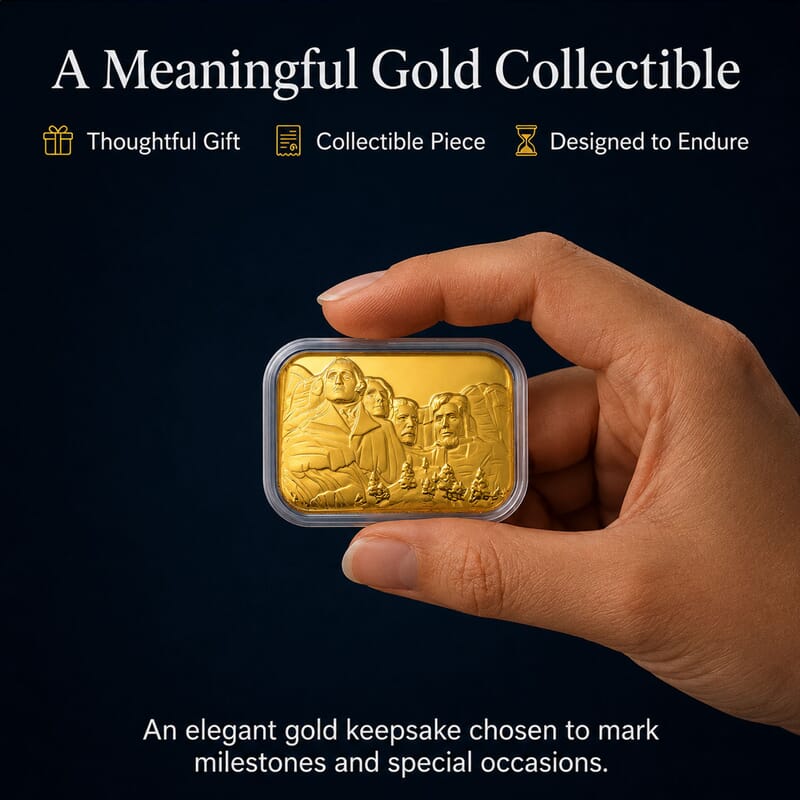 Mount Rushmore 24k Gold Embossed Sheet 10mg