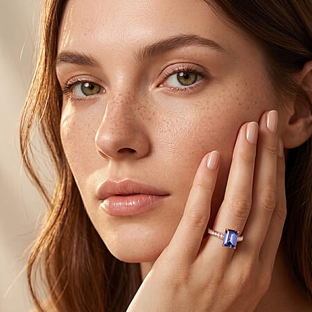 Tanzanite / Rose Gold Over Sterling Silver / 10 - Product card gallery slide 2 (10178494726457)