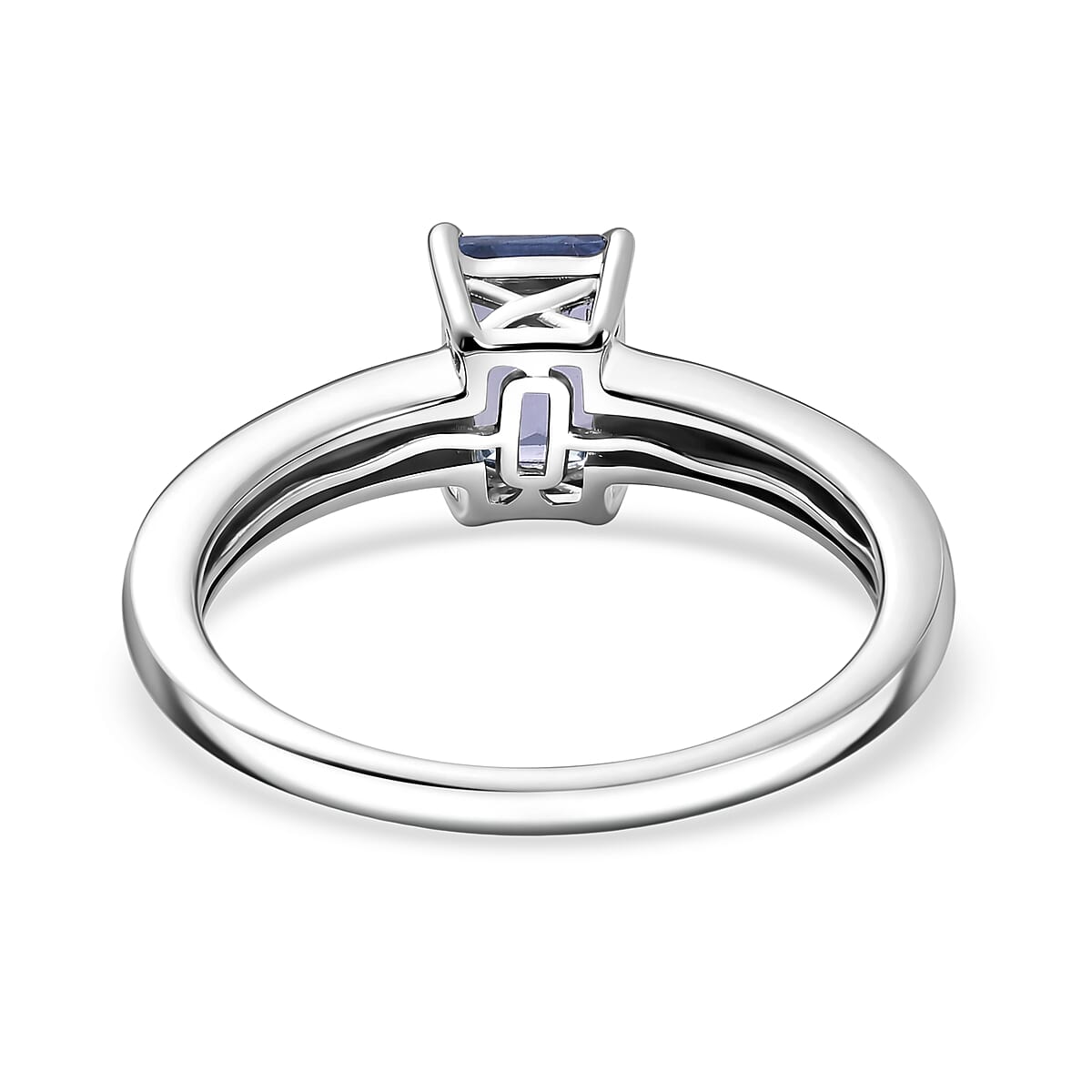 Luxoro AAA Tanzanite and Diamond I2 1.25 ctw Ring in 14K White Gold (Size 9.5) image number 4