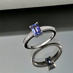 Rhapsody AAAA Tanzanite and Diamond G-H SI 1.25 ctw Ring in 18K White Gold (Size 9.5)