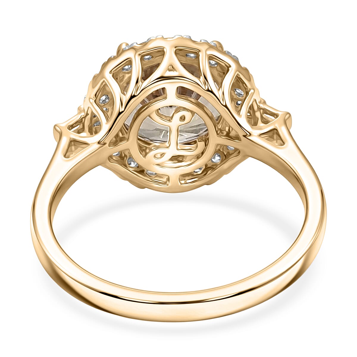 Certified & Appraised Luxoro AAA Hanabi Cut Turkizite and Diamond I2 3.82 ctw Ring in 10K Yellow Gold (Size 9.0)