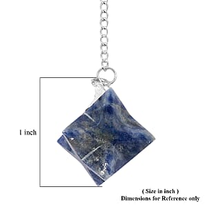 Sodalite 28.00 ctw Merkaba Star Pendulum in Silvertone