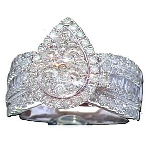 NY Closeout Deal Diamond G-H SI1 2.00 ctw Ring in 10K White Gold (Size 7.0) 5.75 Grams