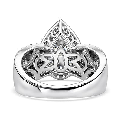 Diamond G-H I1-I2 2.00 ctw Ring in 10K White Gold (Size 7.0) 5.75 Grams