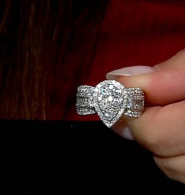 Diamond G-H I1-I2 2.00 ctw Ring in 10K White Gold (Size 8.0) 5.75 Grams